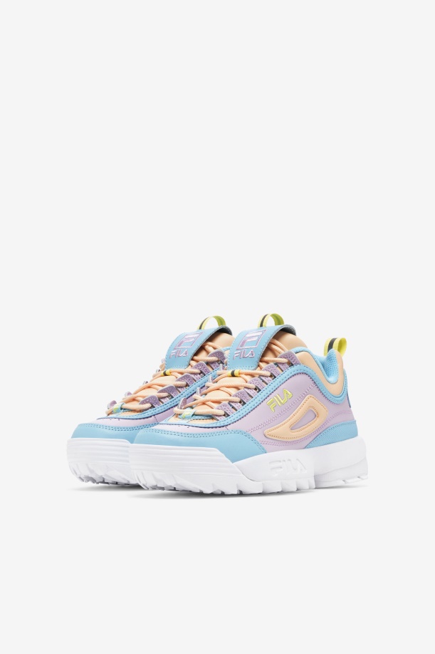 μπλε/λευκό/ορχιδέα Fila Big Kids\' Disruptor 2 Premium