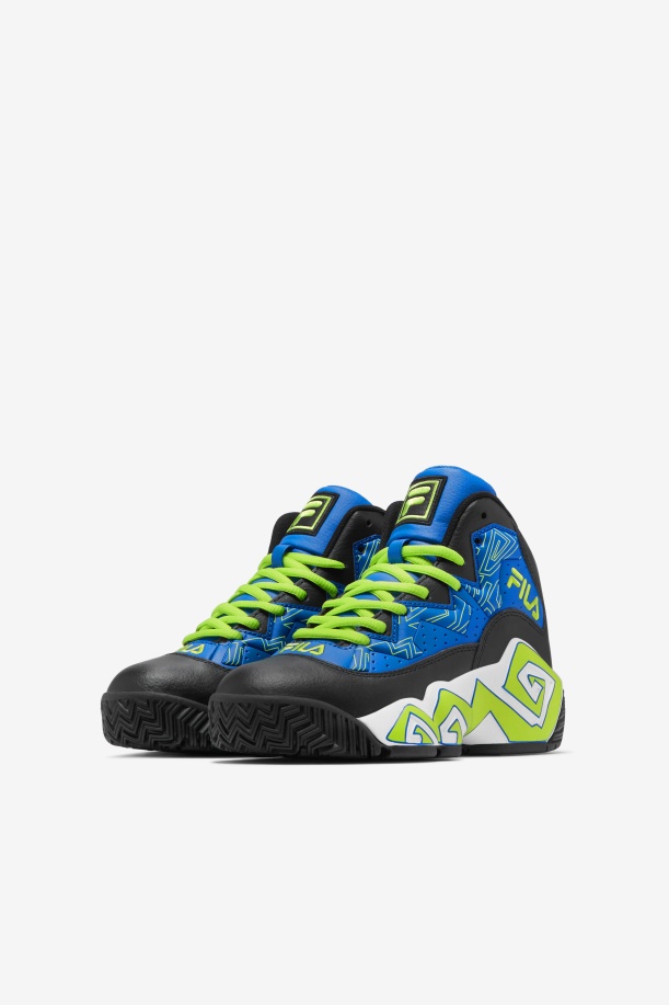 Fila μπλε/μαύρο/λάιμ γροθιά Big Kids\' Mb