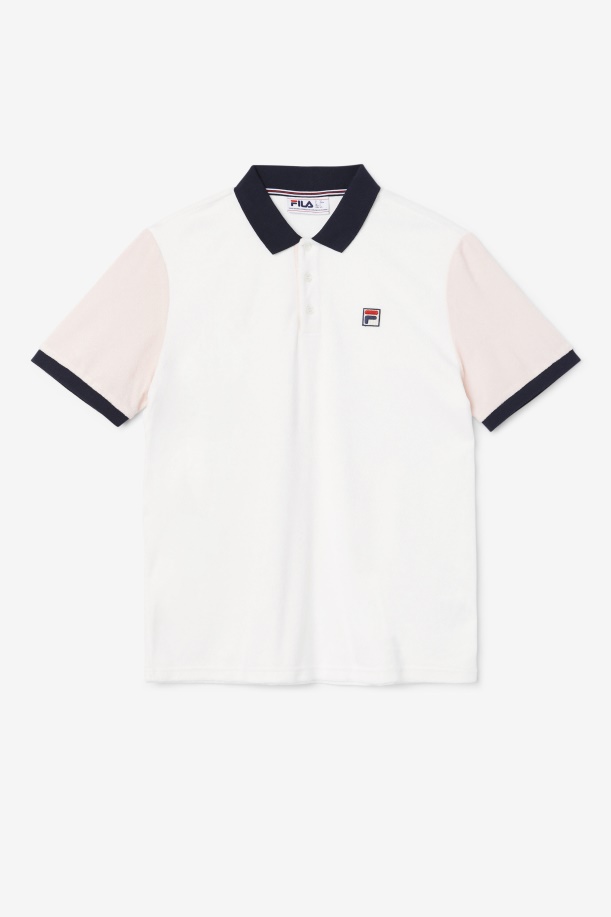 Gramme Polo Fila Marshmallow/ροζ/ναυτικό
