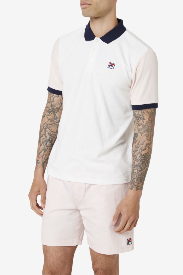 Gramme Polo Fila Marshmallow/ροζ/ναυτικό