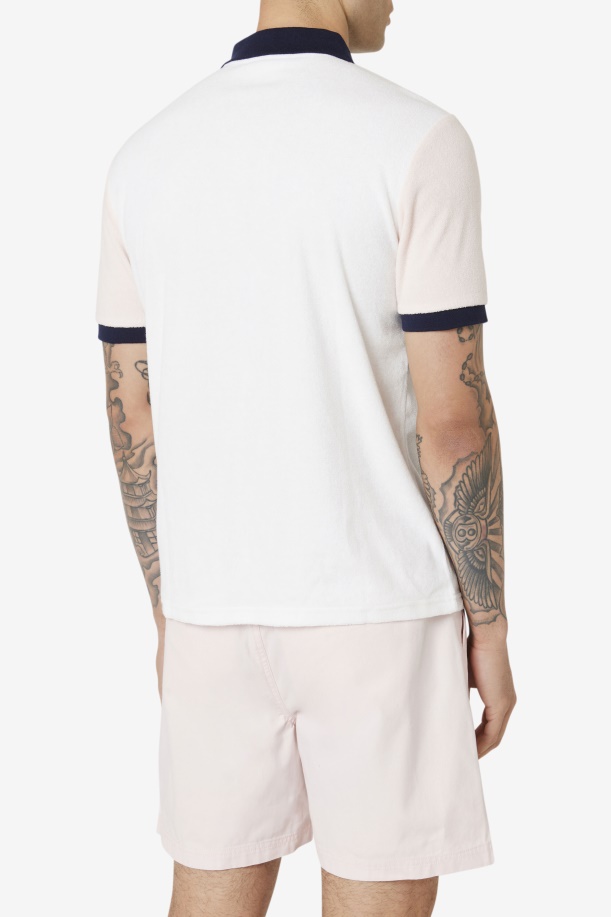 Gramme Polo Fila Marshmallow/ροζ/ναυτικό