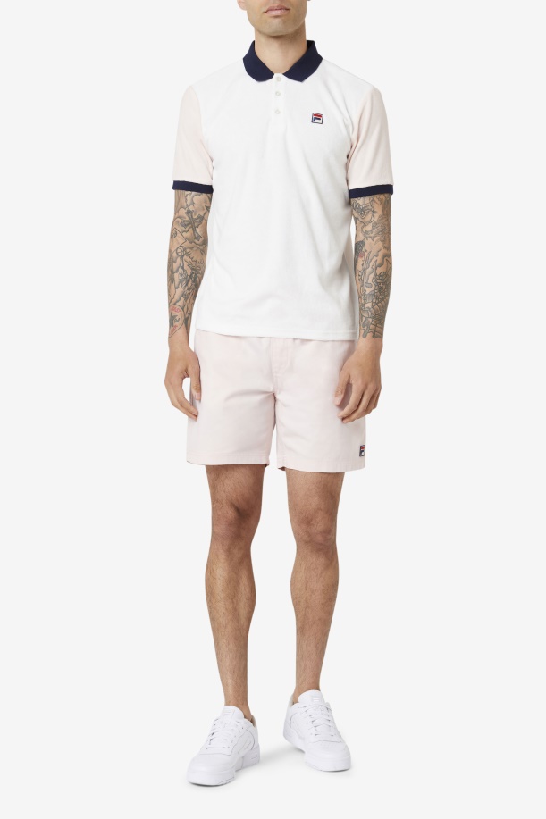 Gramme Polo Fila Marshmallow/ροζ/ναυτικό