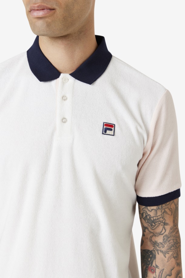 Gramme Polo Fila Marshmallow/ροζ/ναυτικό