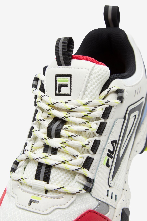 άσπρο/μαύρο/μπλε Fila Big Kids\' Oakmont Tr