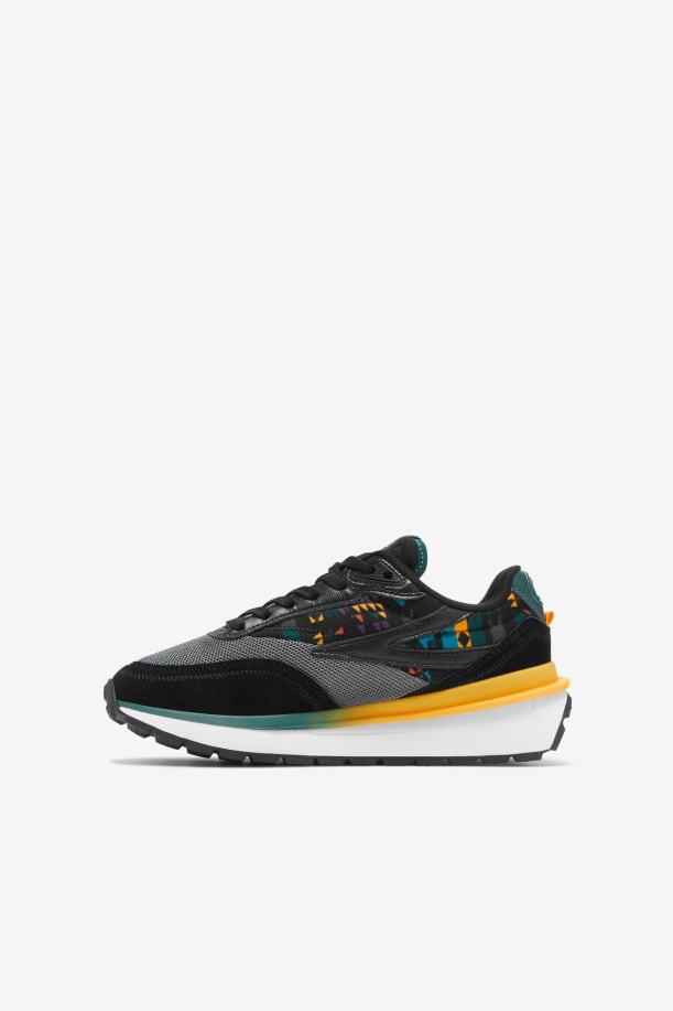 μεγάλα παιδικά Renno Fila Black/jun Bug/σαφράν