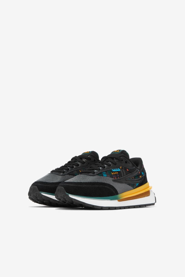 μεγάλα παιδικά Renno Fila Black/jun Bug/σαφράν
