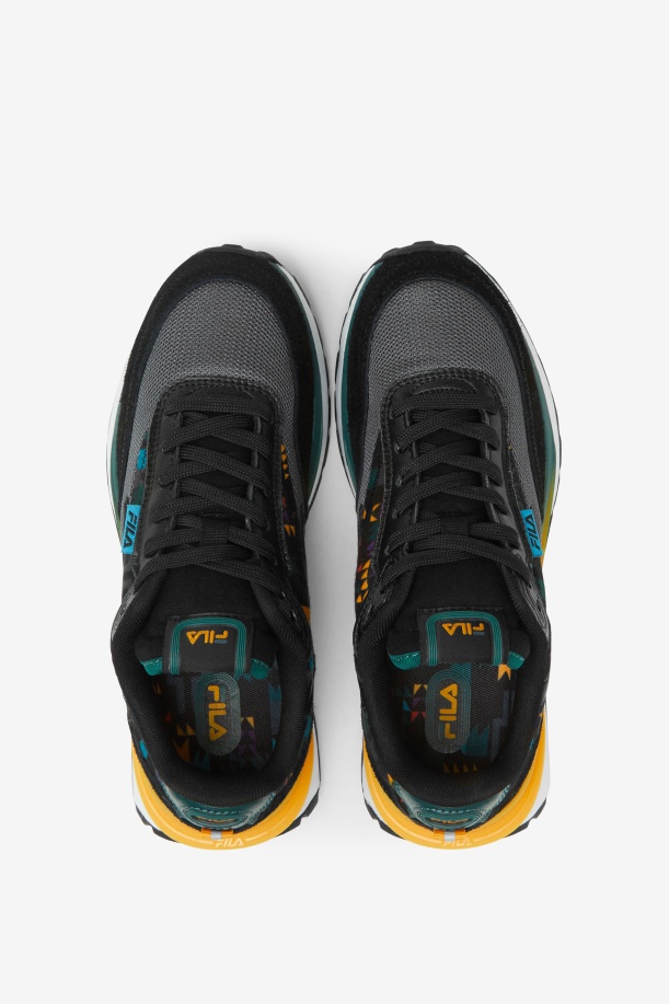 μεγάλα παιδικά Renno Fila Black/jun Bug/σαφράν