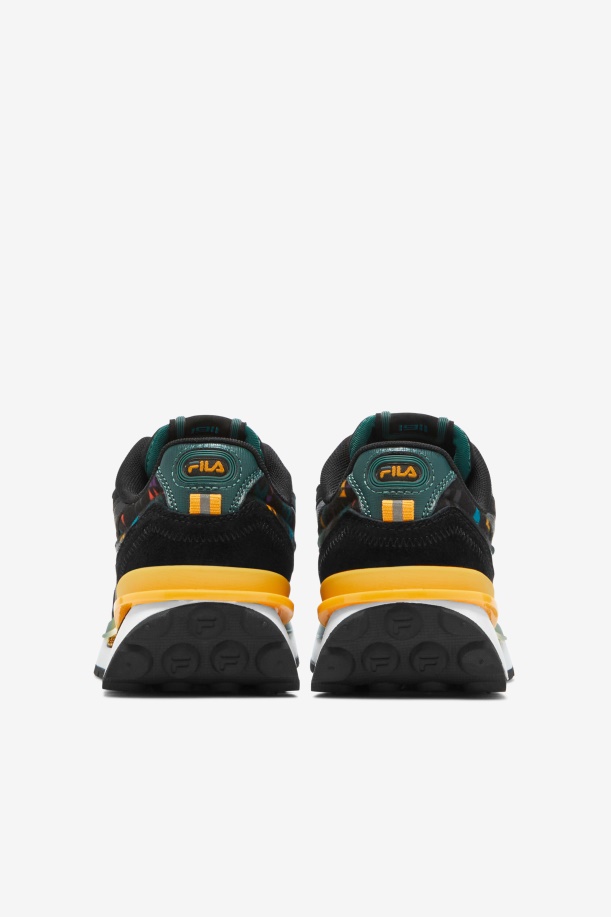 μεγάλα παιδικά Renno Fila Black/jun Bug/σαφράν
