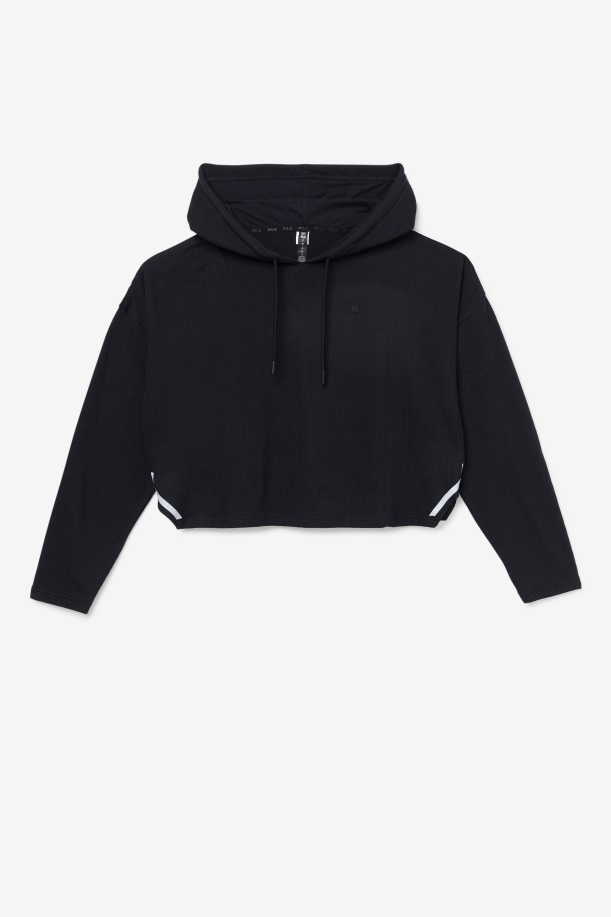 Fi-lux Cropped Hoodie Black Fila