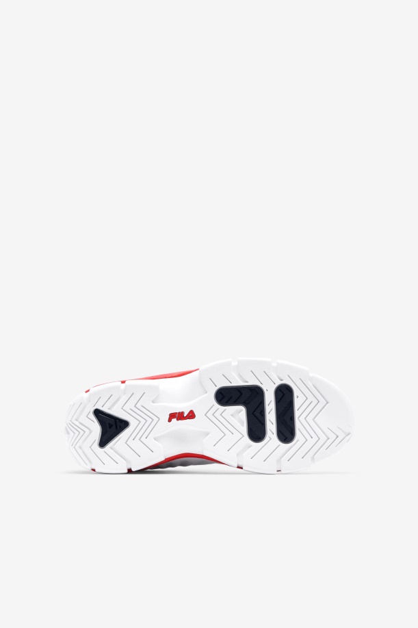 Fila Big Kids\' Grant Hill 2 παιχνίδι διάλειμμα λευκό/μπλε/κόκκινο
