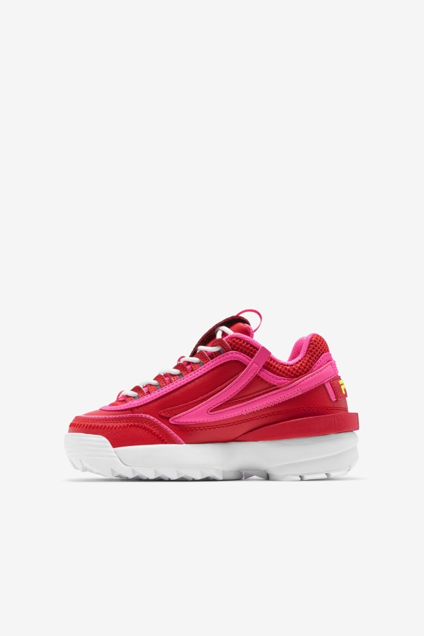 κόκκινο/ροζ/κίτρινο Fila Big Kids\' Disruptor 2 Exp