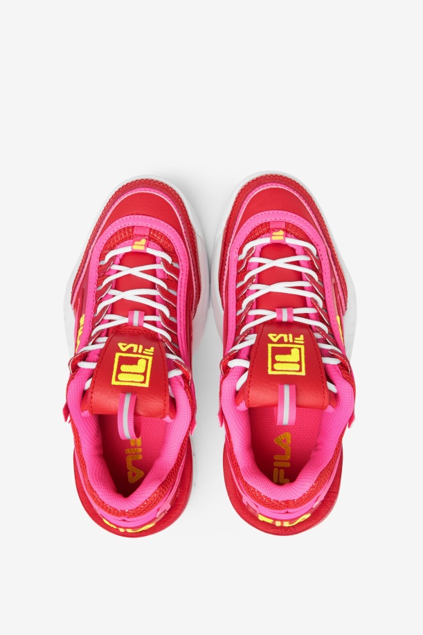 κόκκινο/ροζ/κίτρινο Fila Big Kids\' Disruptor 2 Exp