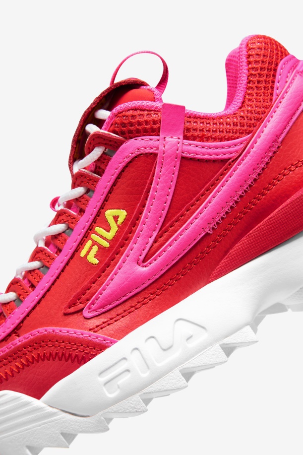 κόκκινο/ροζ/κίτρινο Fila Big Kids\' Disruptor 2 Exp
