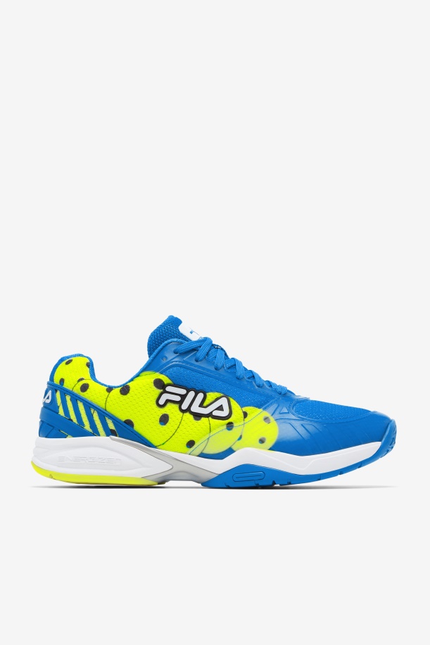 Fila ανδρική ζώνη βόλεϊ μπλε/λευκό/κίτρινο