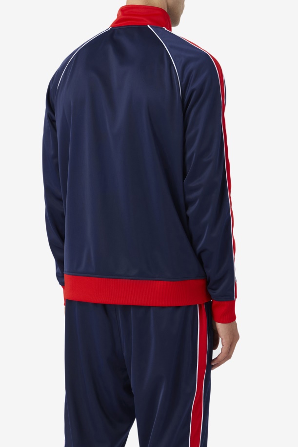 2pac σακάκι πίστας Navy/κόκκινο/λευκό Fila