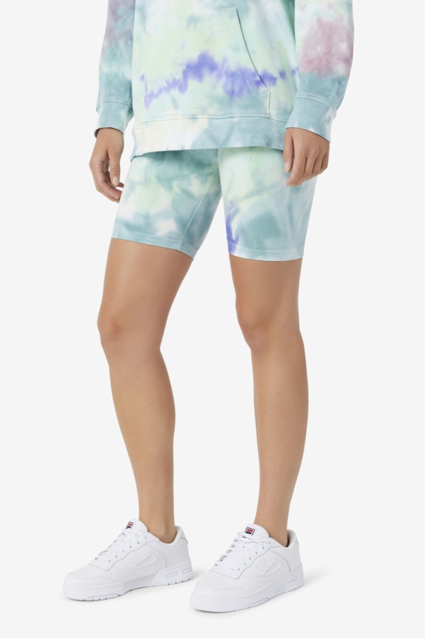 Aruba Blue Tie Dye Taima Tie Dye ποδήλατο κοντό Fila
