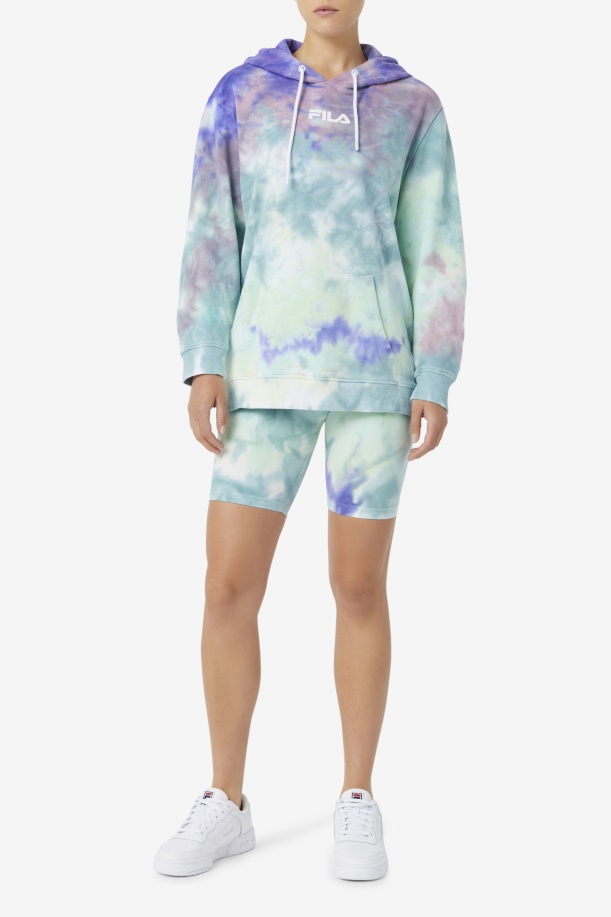 Aruba Blue Tie Dye Taima Tie Dye ποδήλατο κοντό Fila
