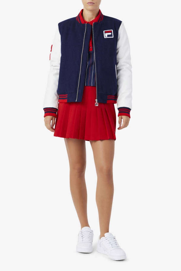 σακάκι Dixon Varsity Navy/λευκό/κόκκινο Fila