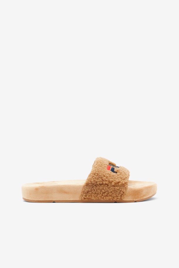 Fila Beige/navy/κόκκινο γυναικείο Fuzzy Drifter