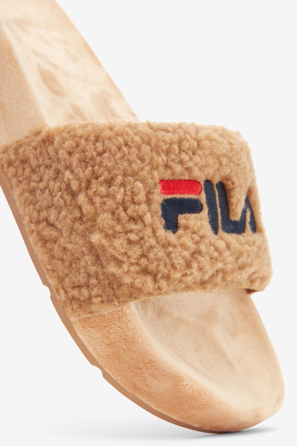 Fila Beige/navy/κόκκινο γυναικείο Fuzzy Drifter
