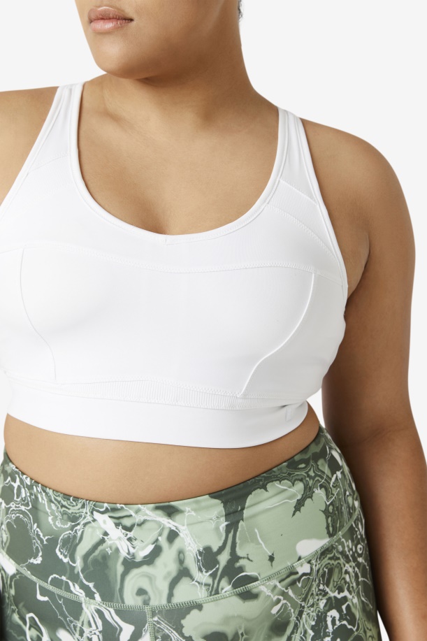 Αθλητικό σουτιέν Racerback λευκό ανύψωσης Fila
