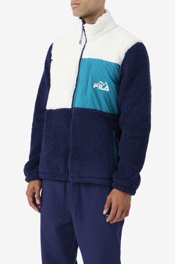 μπουφάν τσικνιάς/navy/deep Lake Fila Ravi Sherpa