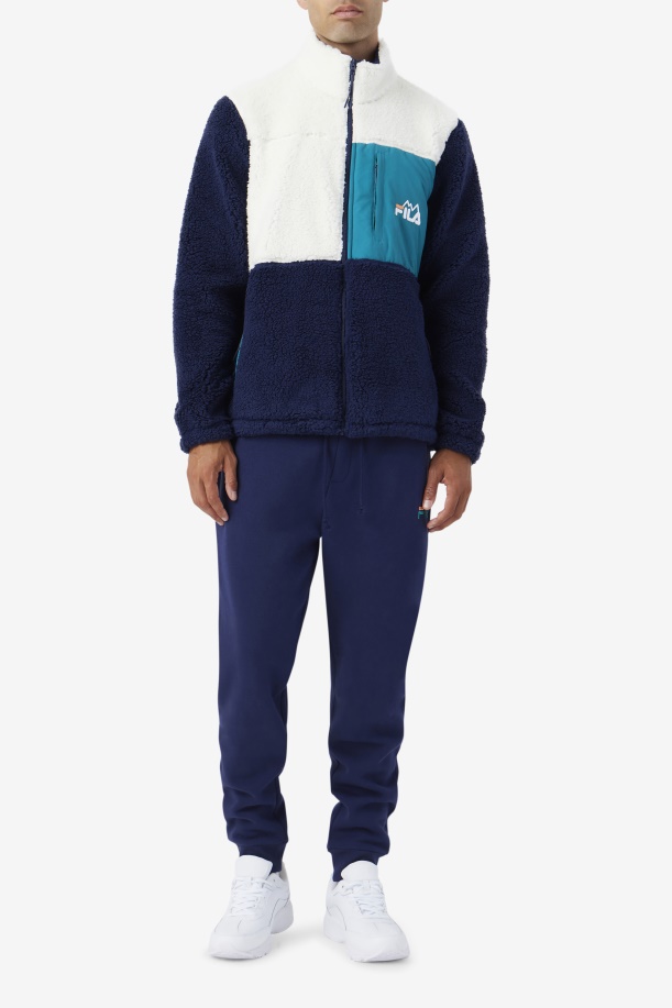 μπουφάν τσικνιάς/navy/deep Lake Fila Ravi Sherpa