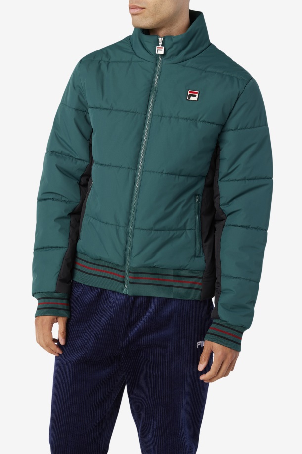 μπουφάν Puffer Fila Watson June Bug/μαύρο