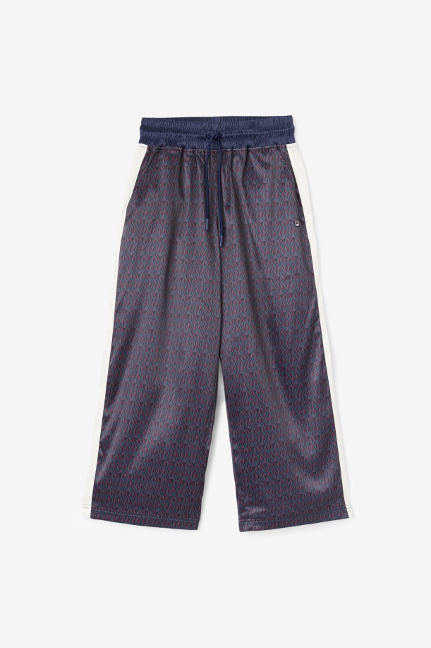 Aviana Cropped σατέν παντελόνι Fila Peacoat/tofu