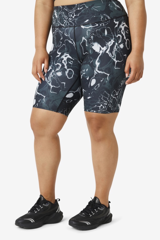 Black Marble Fila Forza 8\" Bike Short