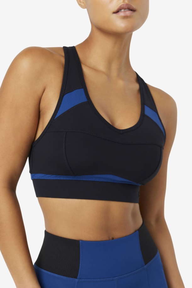 αθλητικό σουτιέν Uplift Racerback μαύρο/npny Fila
