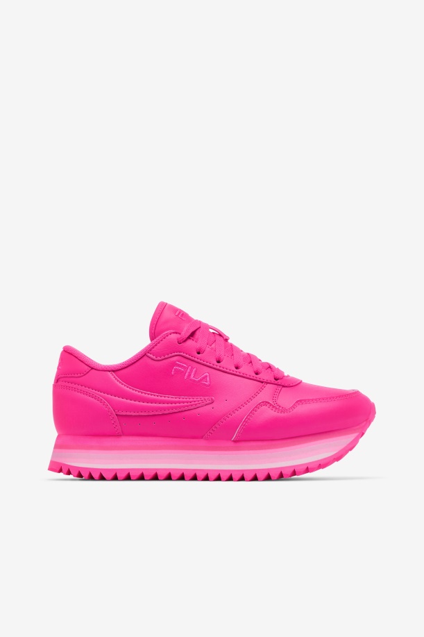 Fila γυναικεία ρίγα τροχιάς ροζ Glo/ροζ