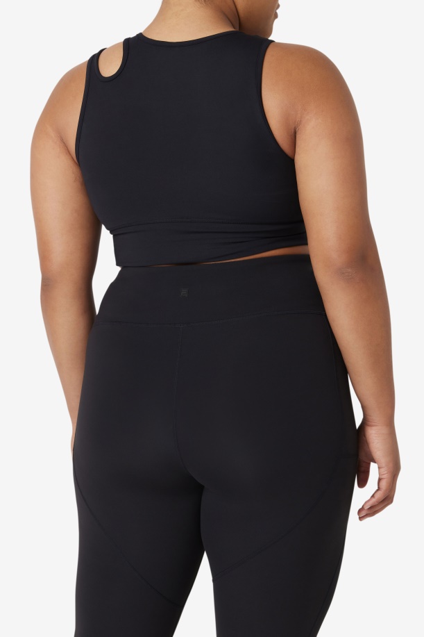 Fila Uplift Slice Crop σουτιέν μαύρο