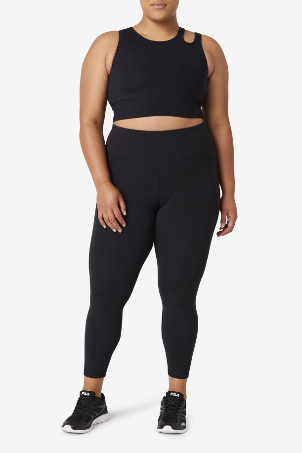 Fila Uplift Slice Crop σουτιέν μαύρο