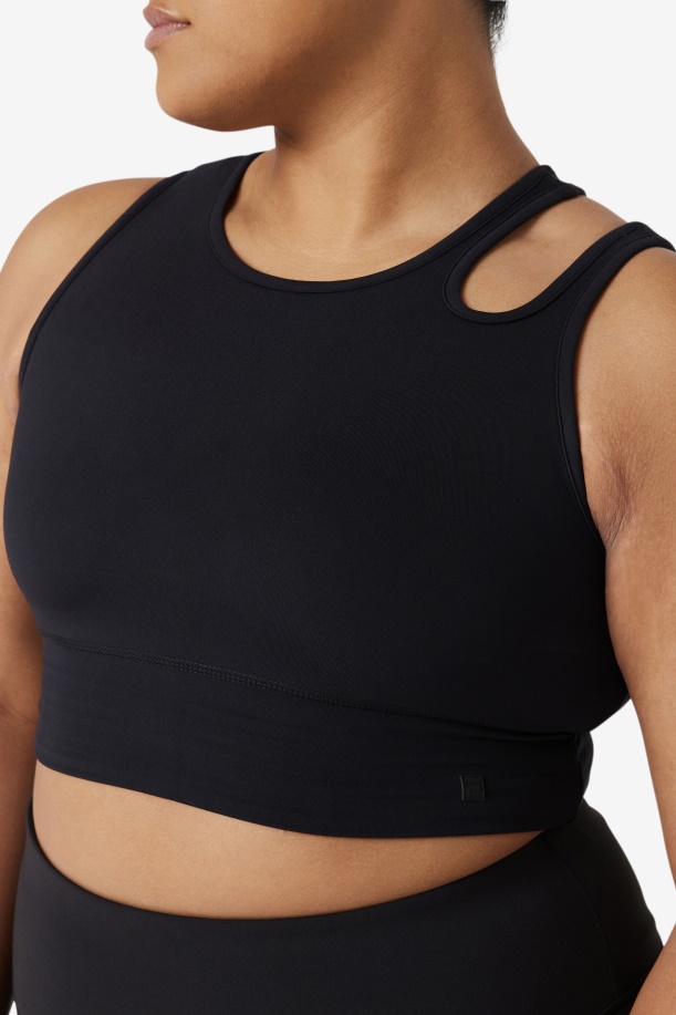 Fila Uplift Slice Crop σουτιέν μαύρο
