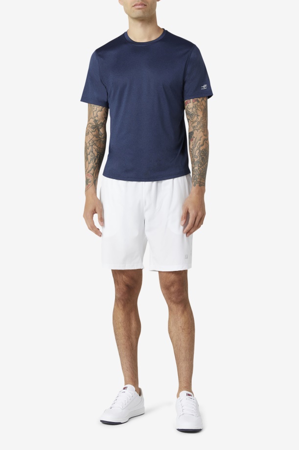 Pickleball χτένι στρίφωμα πλήρωμα Fila Navy Heather