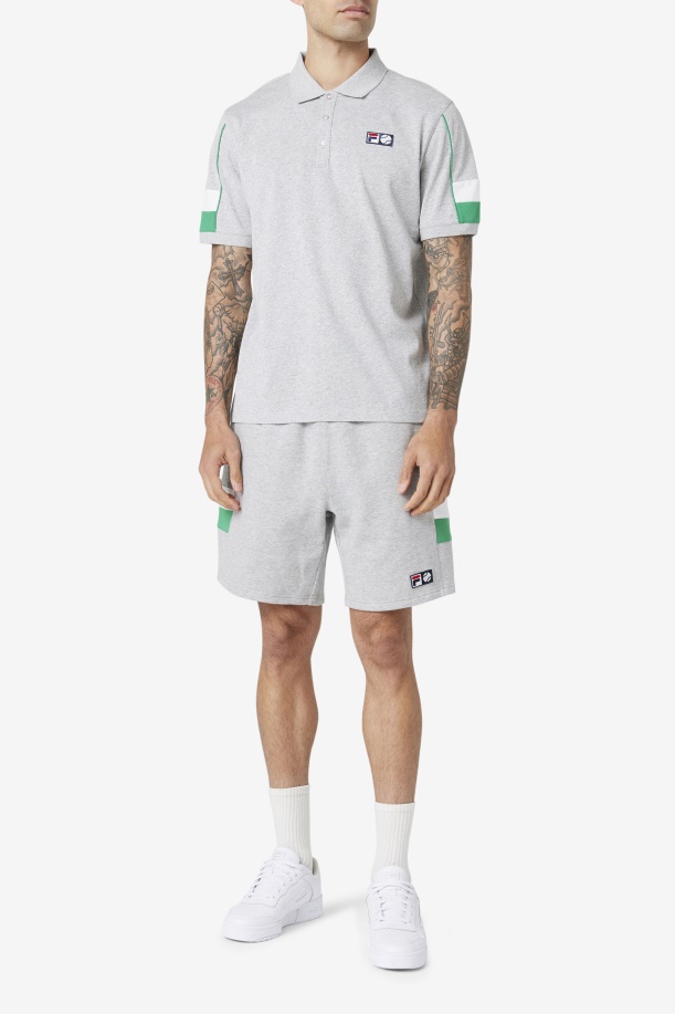 Fila Coda Polo ανοιχτό γκρι/ζελέ φασόλι/λευκό