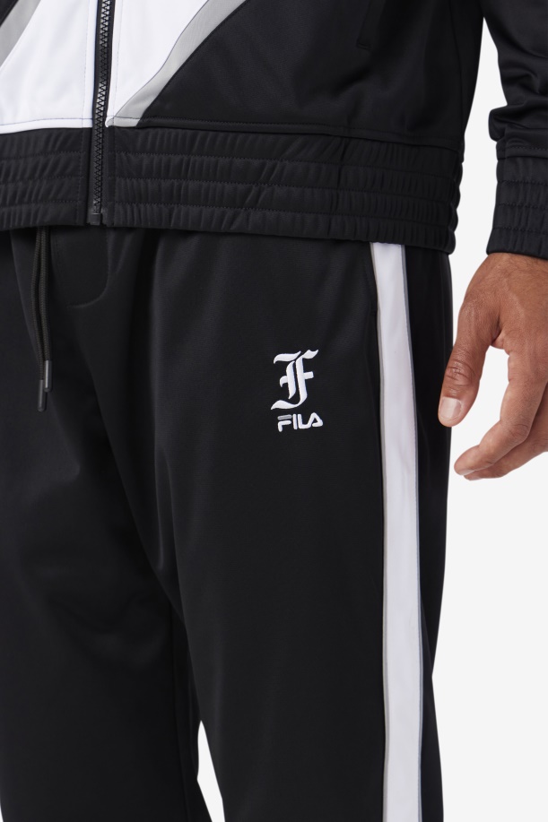 μαύρο/άσπρο/μνημείο ρούνι πίστα παντελόνι Fila