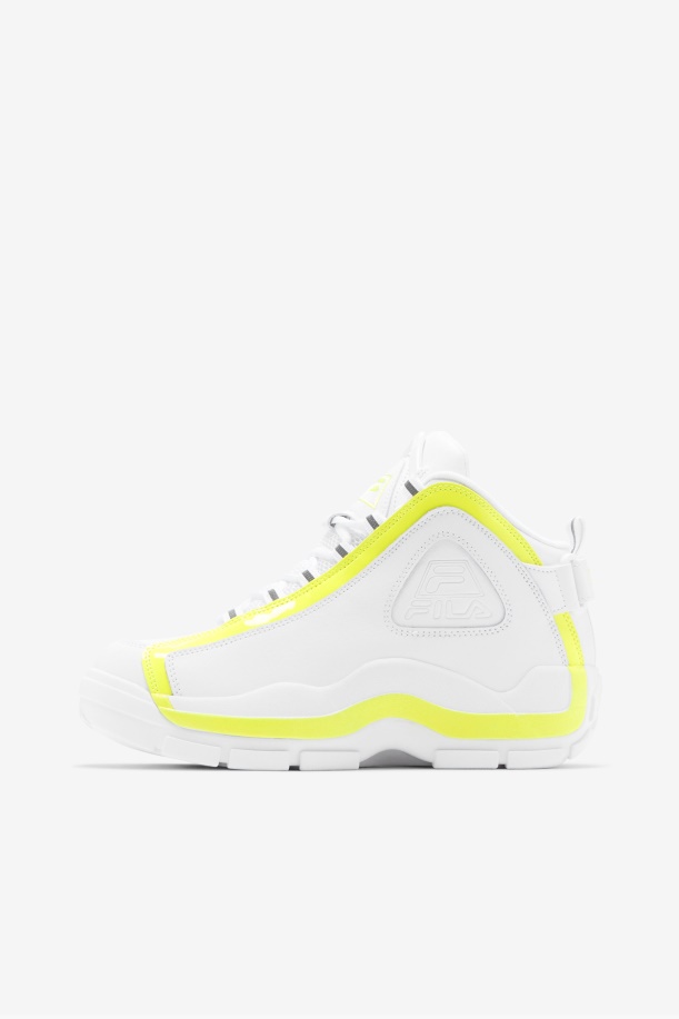Fila White/κίτρινο λόφος επιχορήγησης γυναικών 2