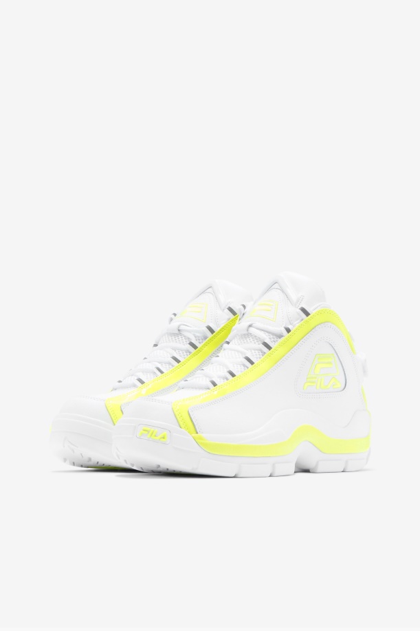 Fila White/κίτρινο λόφος επιχορήγησης γυναικών 2