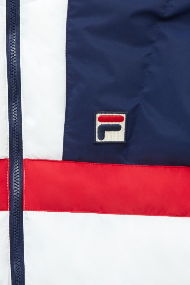 Fila Navy/κόκκινο/λευκό μπουφάν Fausto Ski