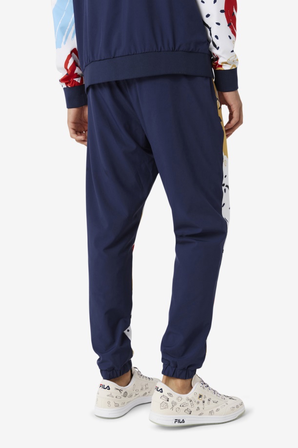 Fila X το μουσείο εμπριμέ πίστα παντελόνι Fila Peacoat/λευκό/κόκκινο