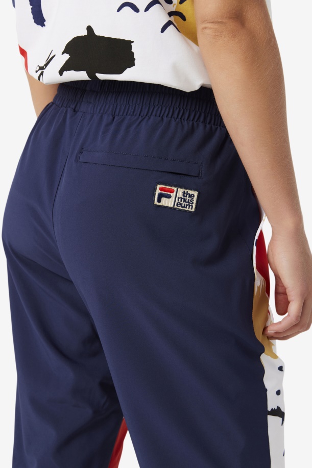 Fila X το μουσείο εμπριμέ πίστα παντελόνι Fila Peacoat/λευκό/κόκκινο