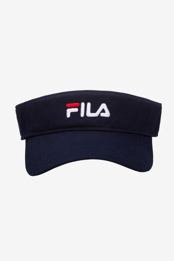 κεντητό γείσο Navy Fila