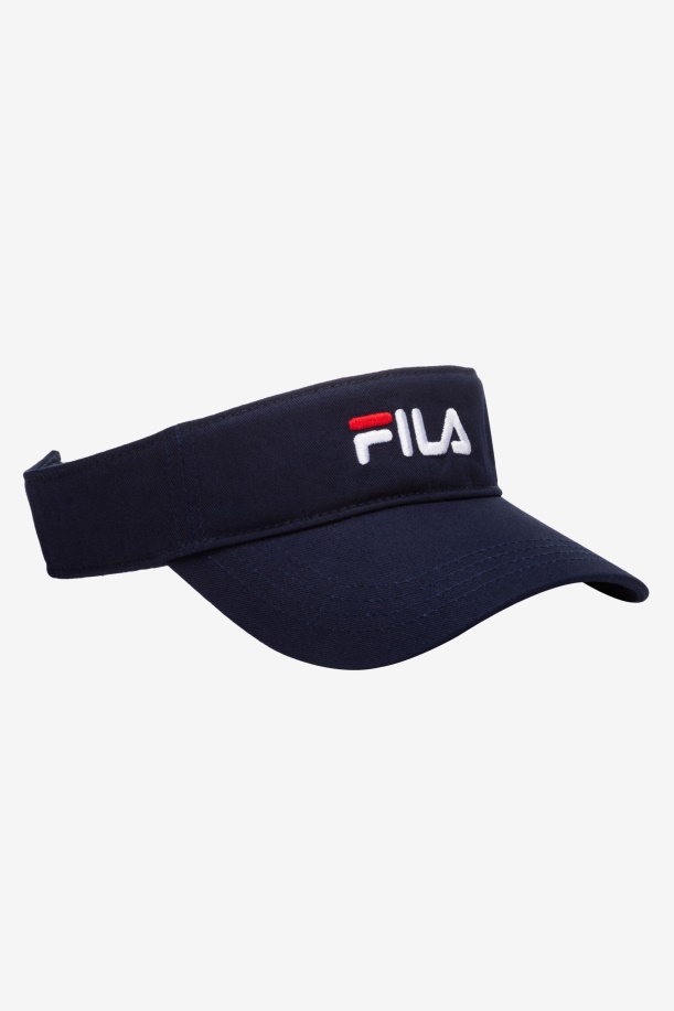 κεντητό γείσο Navy Fila