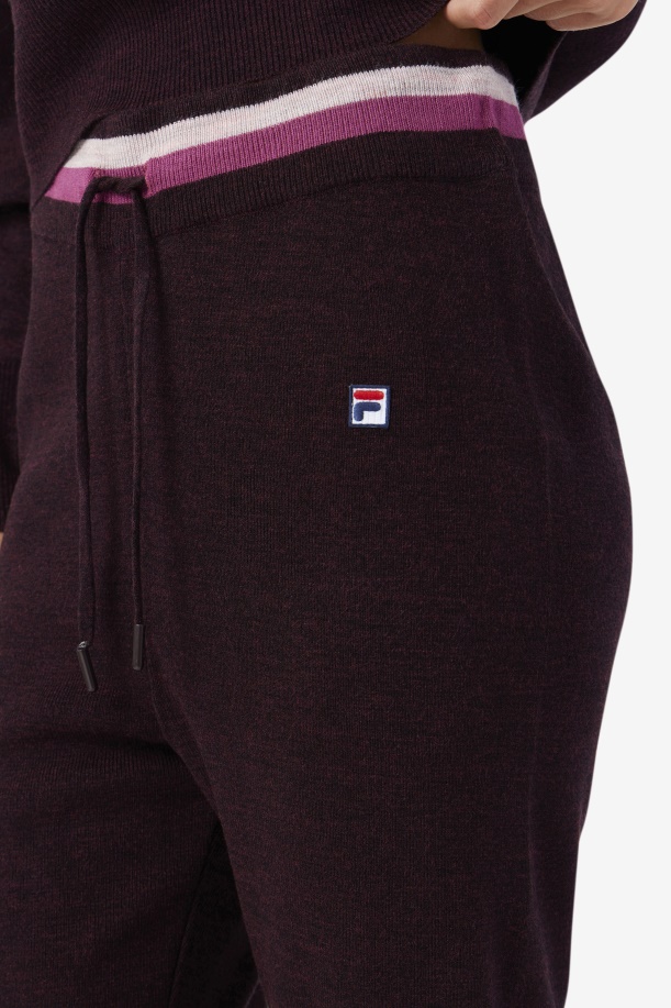 Fila Frankie Knit Pant Grape Wine/rouge/potpourri