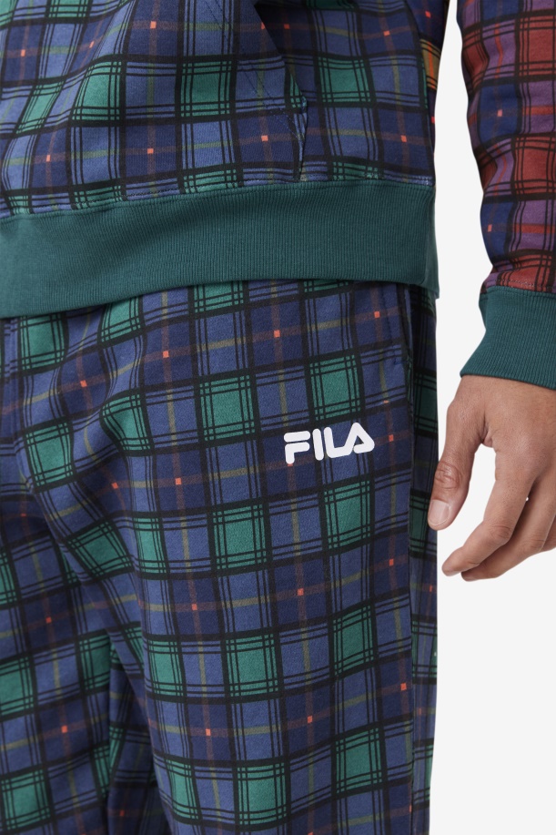 Fila Dorm καρό Jogger June Bug/ραβέντι/ναυτικό