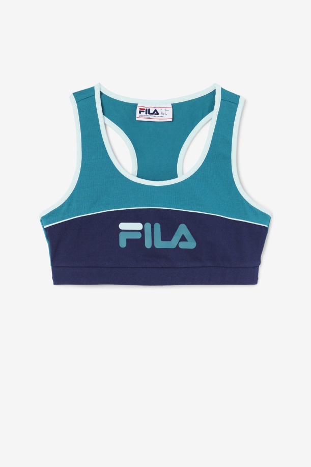 βαθιά λίμνη/ναυτικό/παγωμένο Aqua Kairi σουτιέν Top Fila