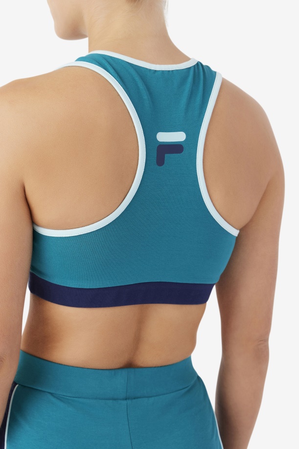 βαθιά λίμνη/ναυτικό/παγωμένο Aqua Kairi σουτιέν Top Fila