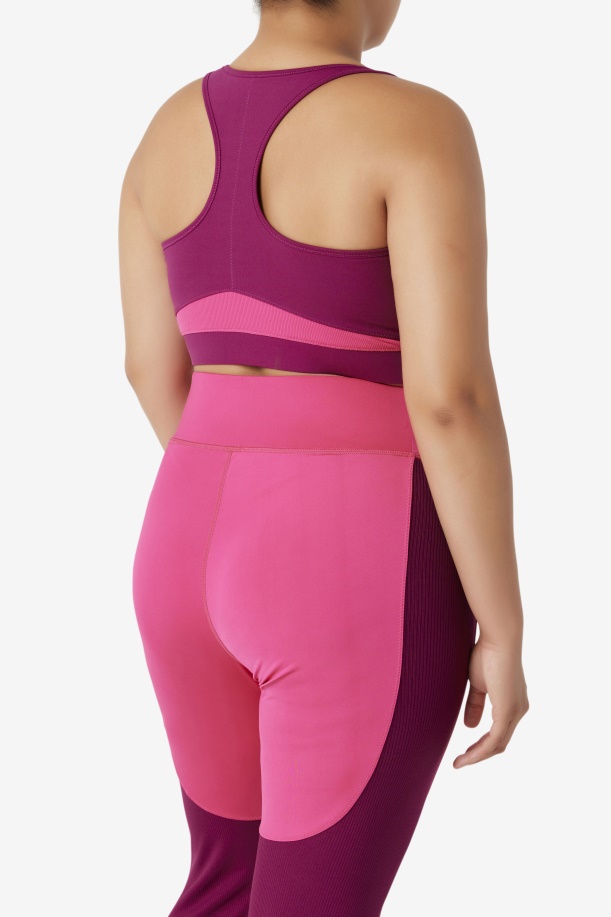 ματζέντα μωβ/έντονο ροζ Fila Uplift Racerback αθλητικό σουτιέν